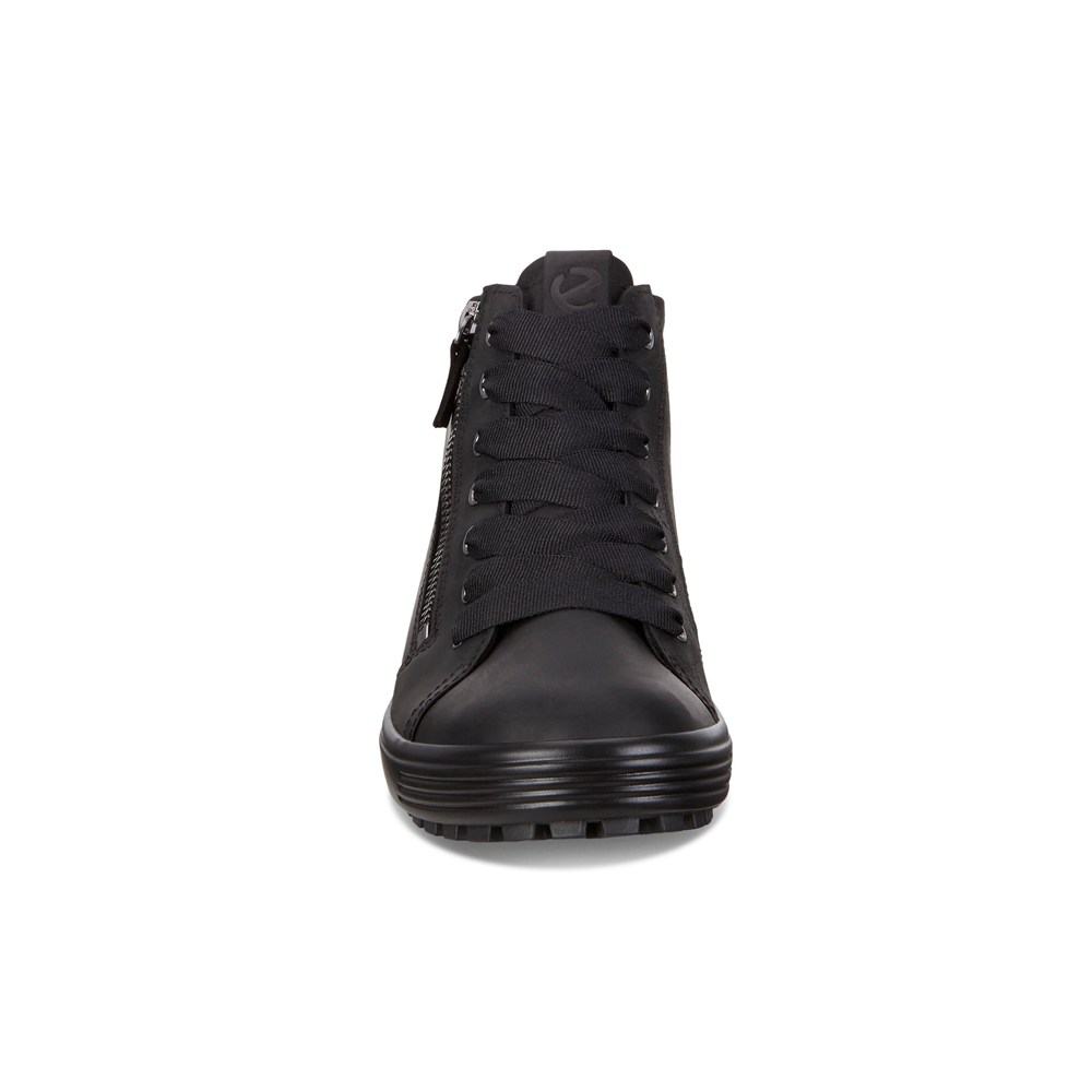 Womens Sneakers - ECCO Soft 7 Tred Gtx Hi - Black - 8012FGZJW